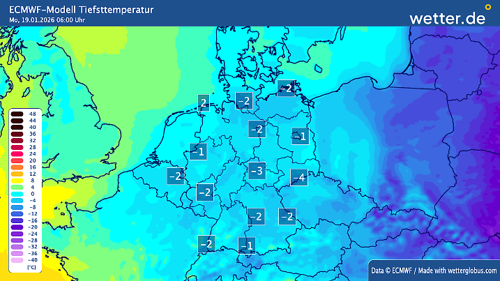 Am Wochenende wird es auch im Westen wieder zunehmend frostig kalt.