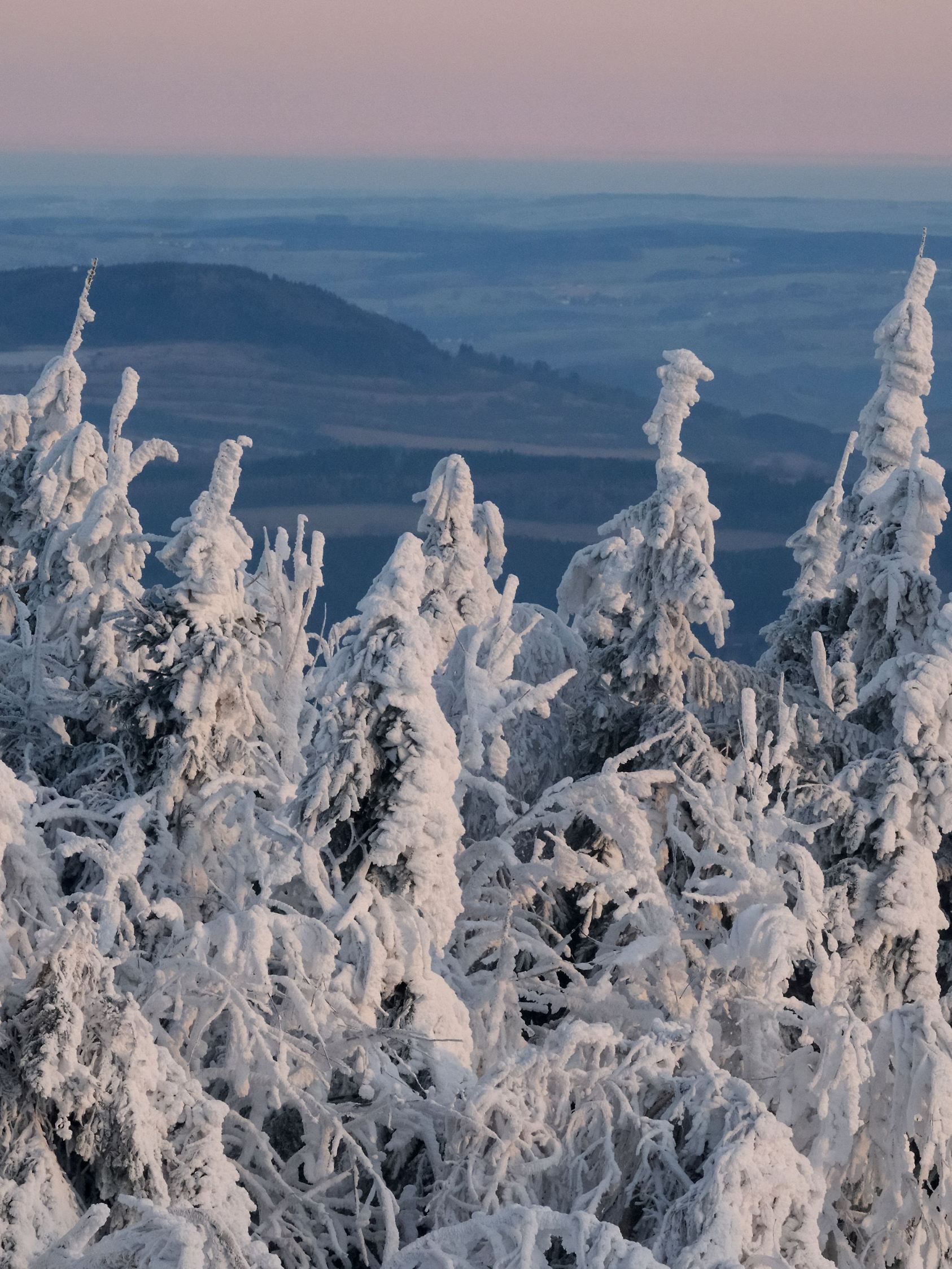 Winterwetter im Erzgebirge