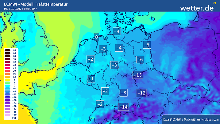Kalt, aber auch sonnig - Ostwind schickt uns Frostluft