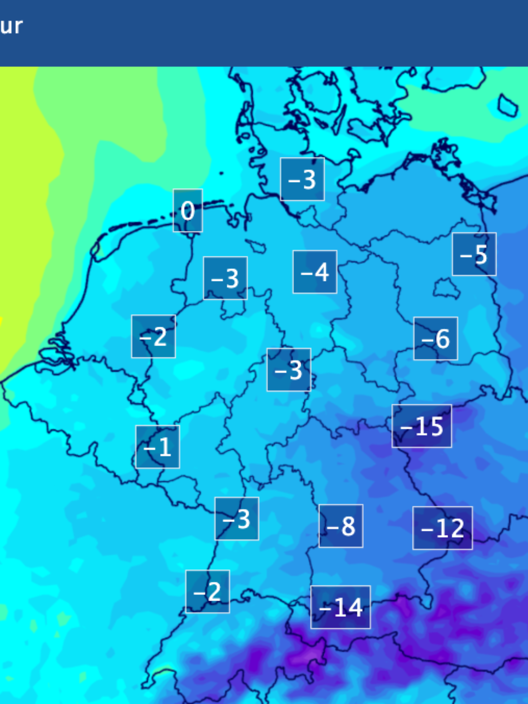 Kalt, aber auch sonnig - Ostwind schickt uns Frostluft