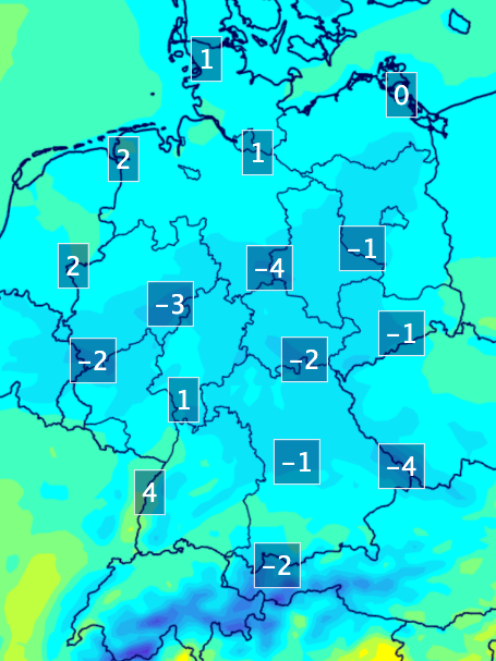 Höchstwerte Deutschland