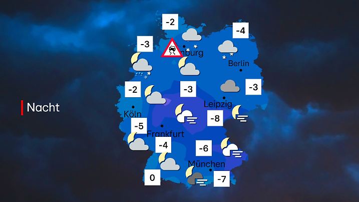 Die Nacht zum Sonntag wird sehr kalt.