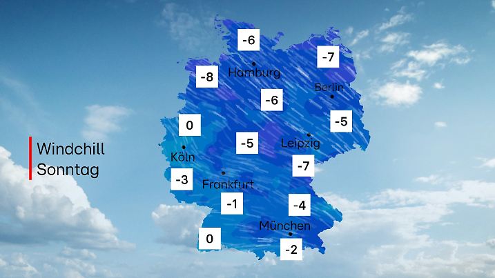 Der fiese Ostwind drückt die gefühlten Temperaturen ordentlich.