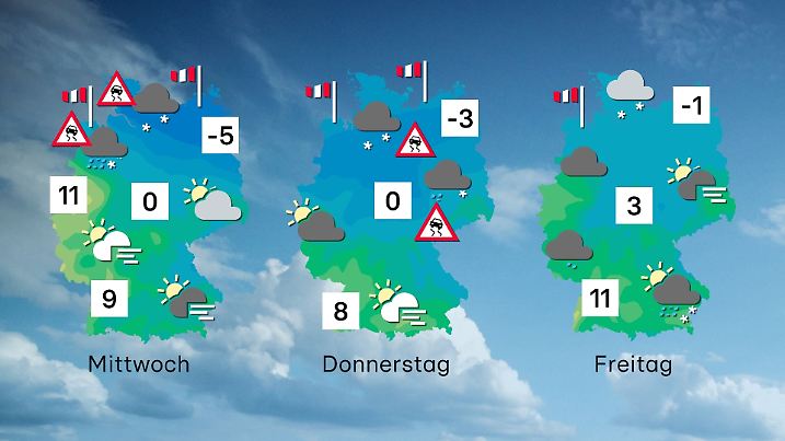 Wettertrend für den 4. bis 6. Februar 2026