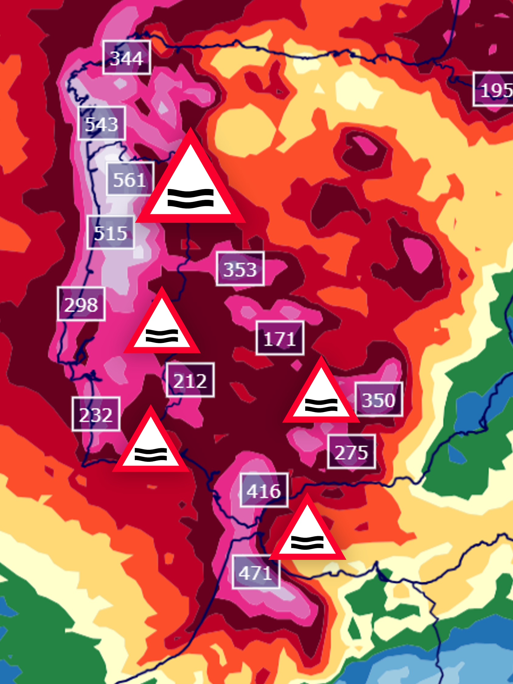 Regenberechnungen vom 03.02. bis einschließlich 15.02.2026 für den Südwesten Europas: Bis Ende nächster Woche könnten flächig (!) über 500 Liter in Portugal fallen. 