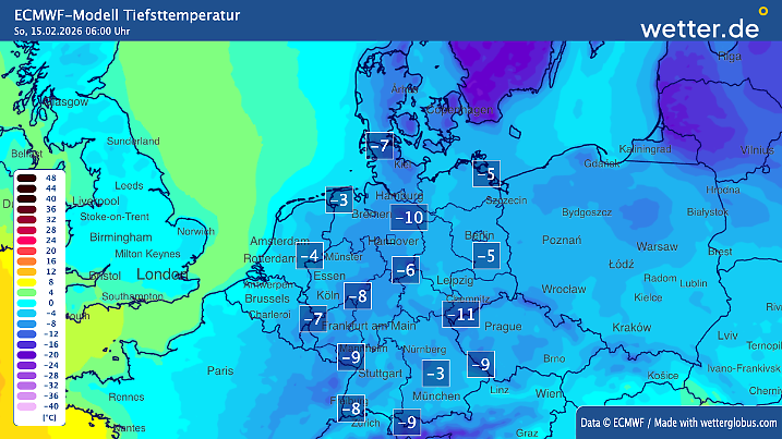 Tiefstwerte Deutschland
