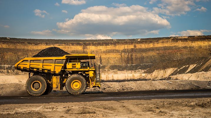 Ein Kohle-Truck in einer Mine in Australien.