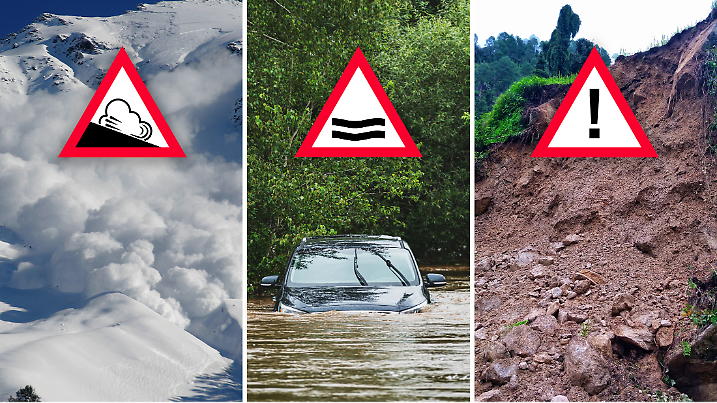 Extremwetter: Höchste Lawinengefahr, Überflutungen, Erdrutsche!