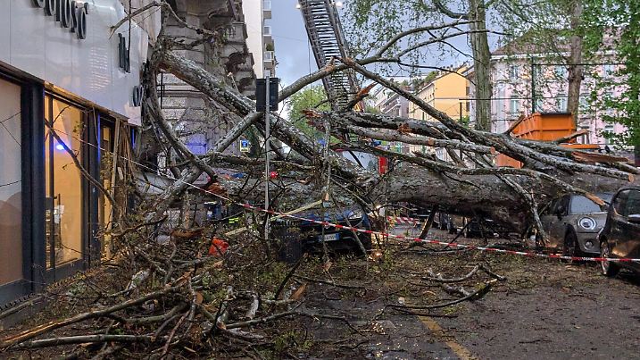 Unwetter in Mailand richten große Schäden an