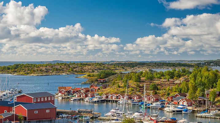 Göteborg mit seinen vorgelagerten Inseln