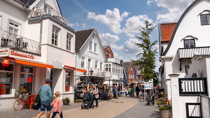 Fußgängerweg auf Föhr