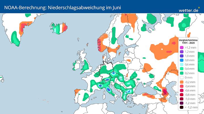 NOAA-Prognose für den Juni 2025
