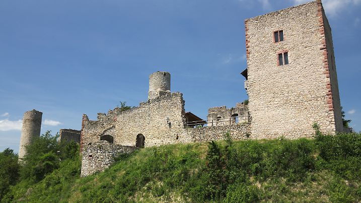 Die Burgruine Brandenburg in Thüringen