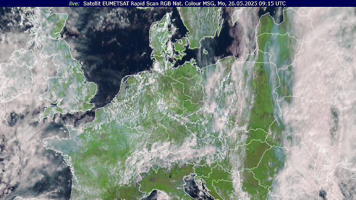 Satellitenbild von Deutschland um 11:15 Uhr