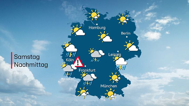 Wetterprognose: Gewitter mit Unwettergefahr in Teilen Deutschlands