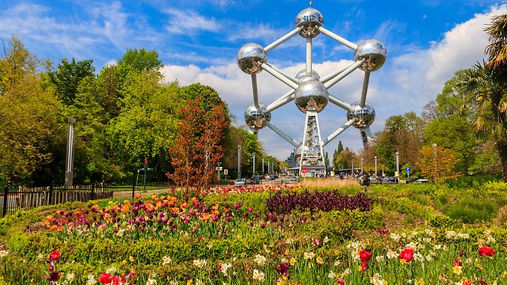 4.	Das Brüsseler Atomium ist ein architektonisches Erbe der Expo 1958 – und ein Fotomagnet.