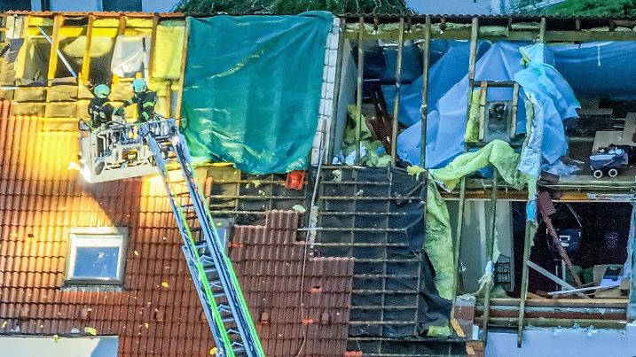 Nach dem Unwetter in Baden-Württemberg - Donaustetten