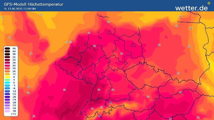 Ende der Woche tendieren die Temperaturen zu Hitze.