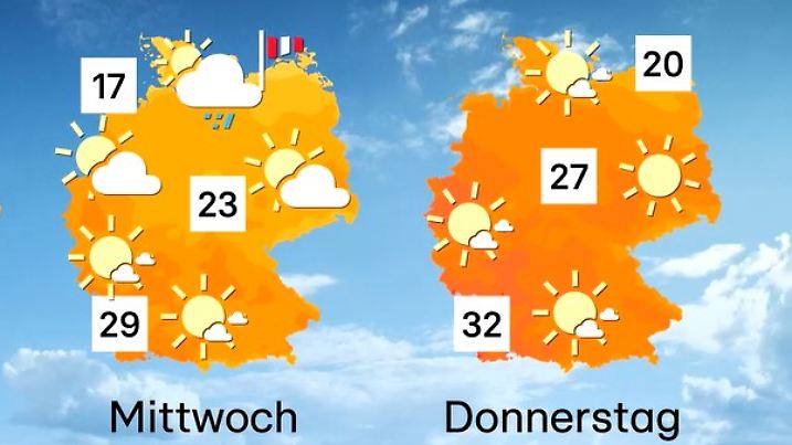 Ab der neuen Woche geht es steil aufwärts mit den Temperaturen.