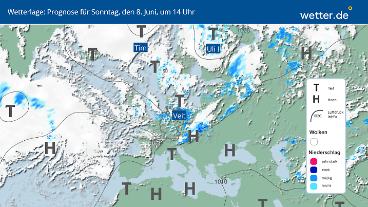 Noch haben Tiefs Deutschland in der Zange
