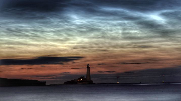 Sommernacht an der englischen Nordseeküste