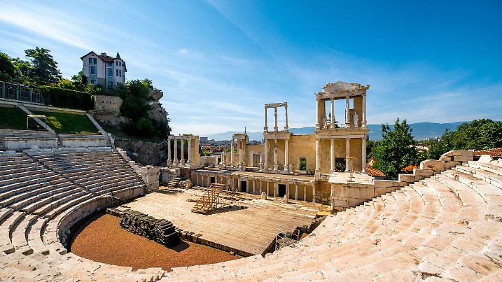 Roman theatre of Philippopolis in Plovdiv, Bulgaria