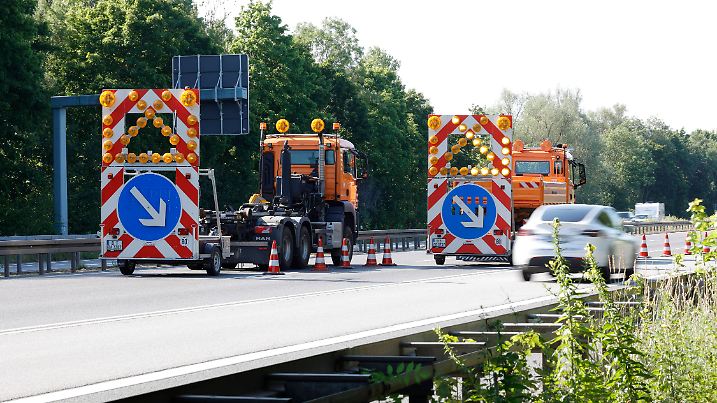 Fahrbahnschaden A5