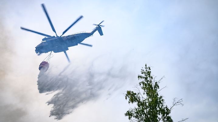 Waldbrand in der Gohrischheide