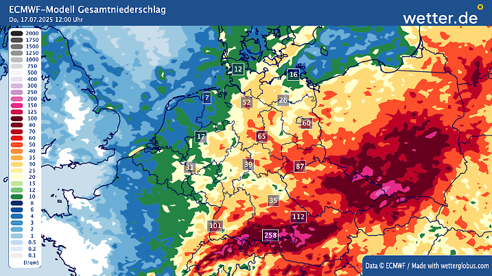 In der Kurz- und Mittelfrist bleibt es in der Osthälfte noch sehr durchwachsen. 