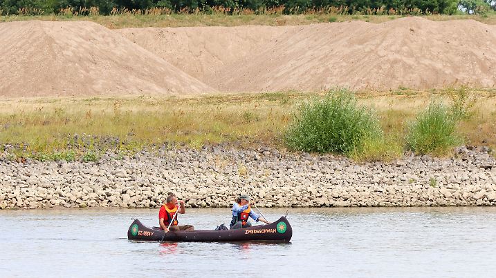 Außergewöhnlich niederige Pegelstände an der Elbe