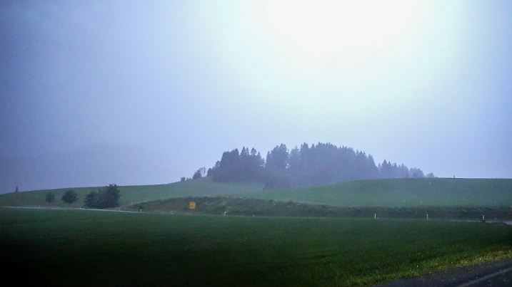 Nach der glühenden Hitze: Im Allgäu ziehen heftige Gewitter durch