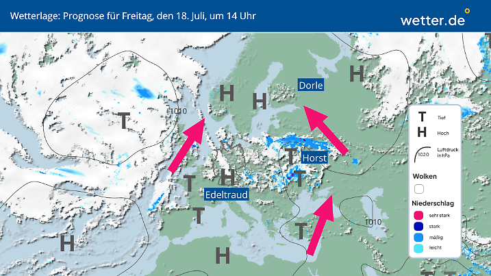 Diese Wetterlage führt zur Hitzewelle in Skandinavien