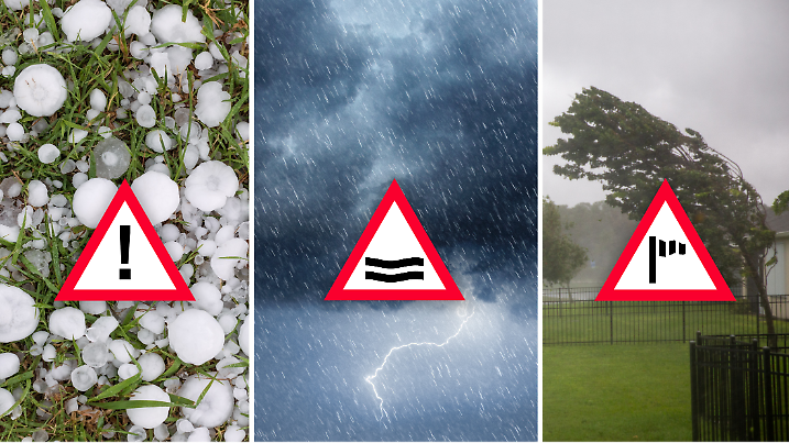 Unwetter mit Hagel, Starkregen und Sturmböen drohen!