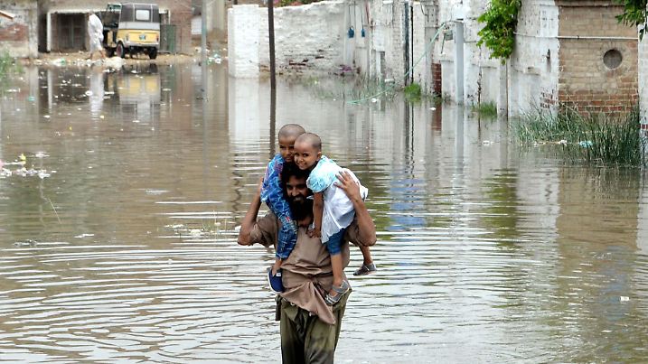 Heftige Regenfälle in Pakistan