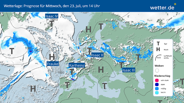 Wetterlage: Keine stabile Sommerlage