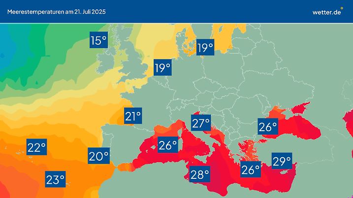 Auch das Meer glüht und bringt in Südeuropa kaum Abkühlung.