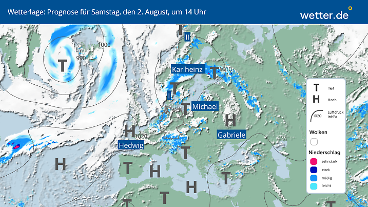 Jetzt bekommt Tief Karlheinz auch noch Unterstützung von Tief Michael 🙄
