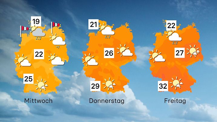Prognose: Am Freitag könnte Deutschland die 30-Grad-Marke erreichen