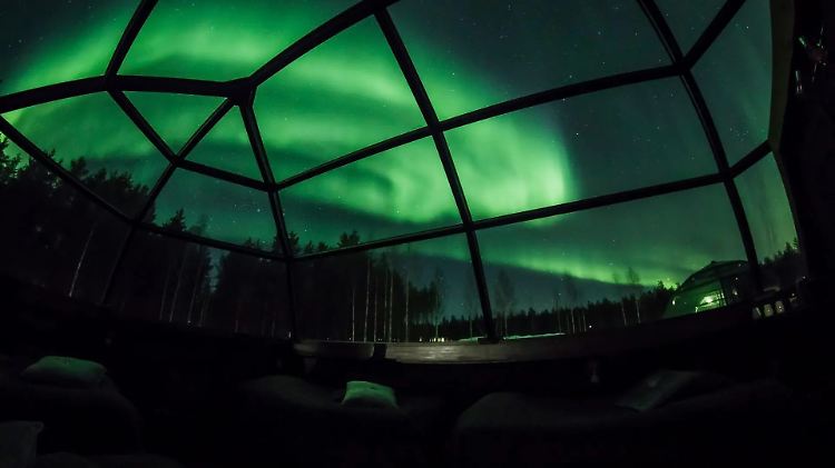Glass Iglu in Lappland