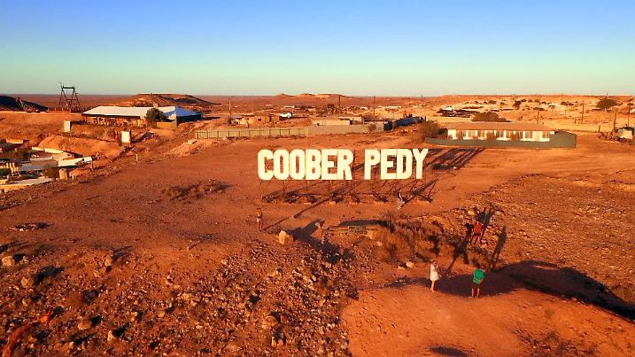 Ortsschild in Coober Pedy