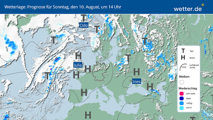 Die Wetterlage: Nichts zu meckern