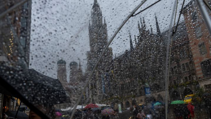 Regenwetter in Bayern