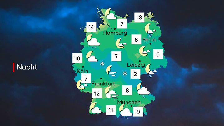 Die Nachtkarte auf den 24.08.2025