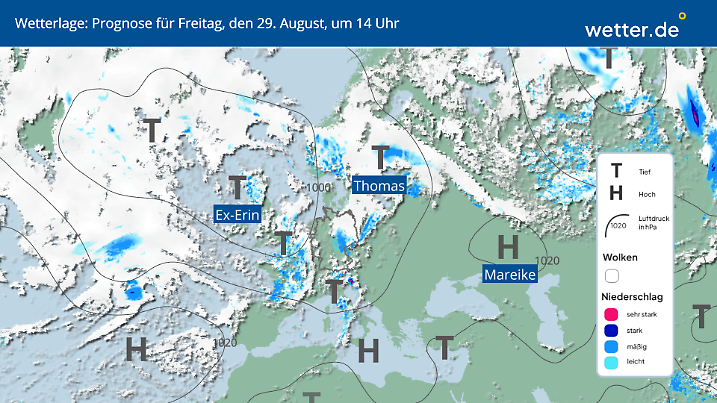 Es gibt auch längere trockene und sonnige Phasen in Deutschland.