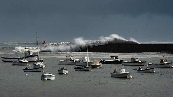 Hurricane Erin's Swell Hits The French Coast