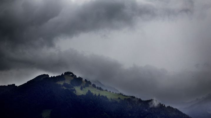 Regenwetter im Süden Bayerns