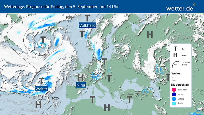Das Wochenende kommt mit Hochdruck.