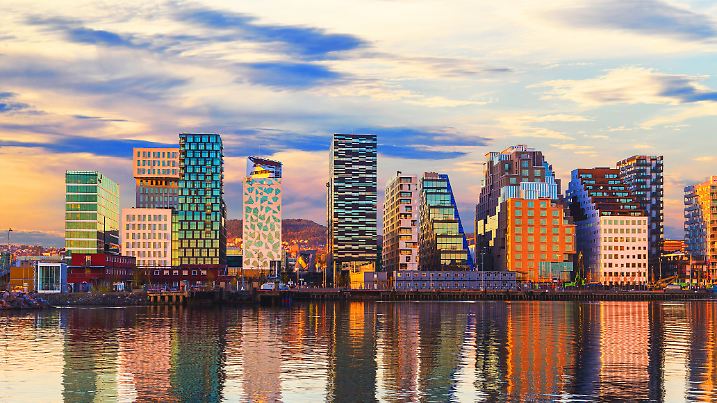 Moderne Architektur in Oslo, Norwegen