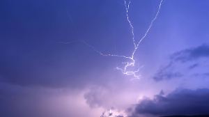 Gewitterblitz, lightning strike