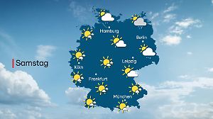 Wettervorhersage für Samstag, 6. September, in Deutschland